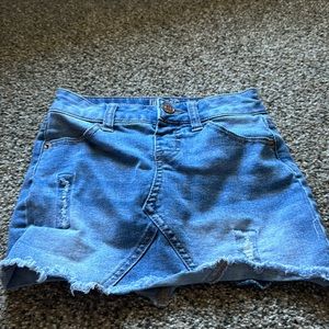 Little girls denim skirt